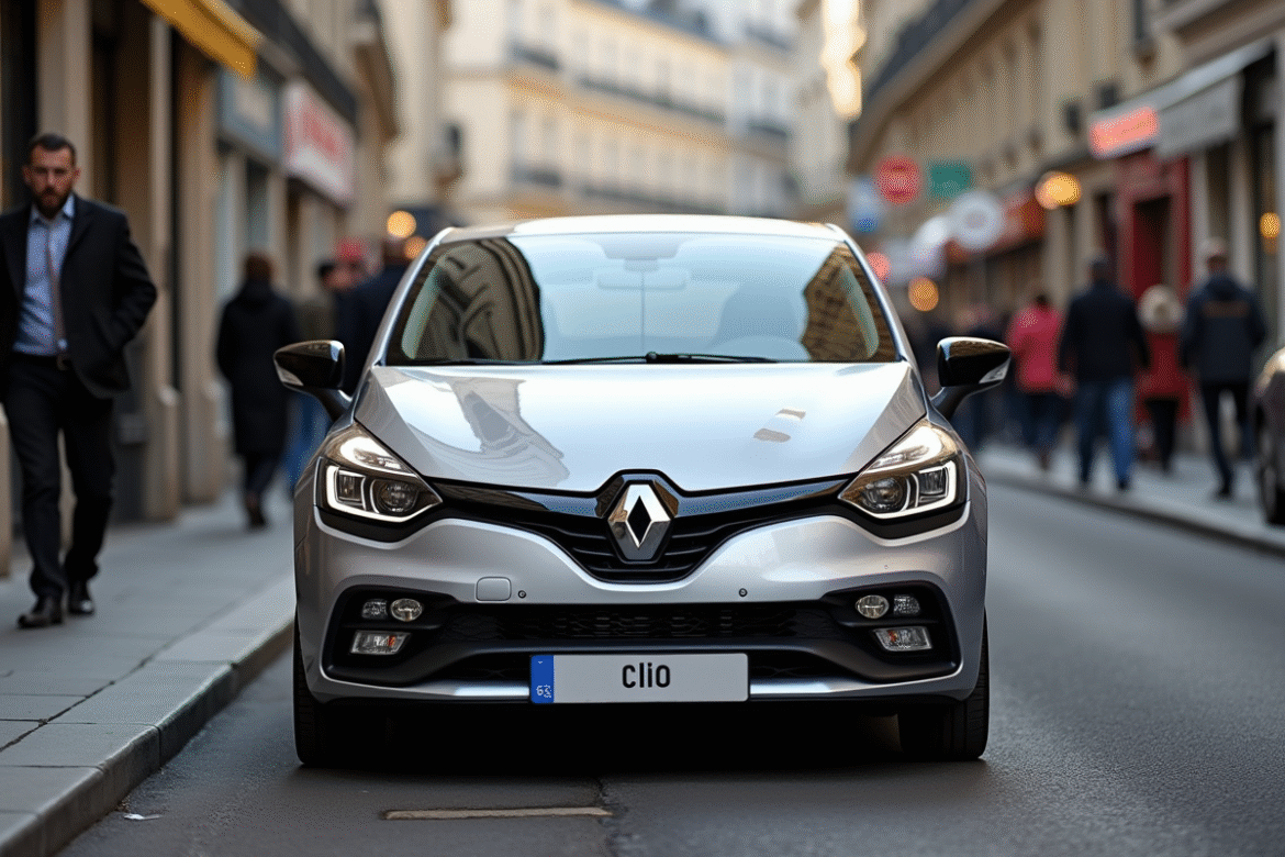 Renault Clio deuxième génération en ville parisienne